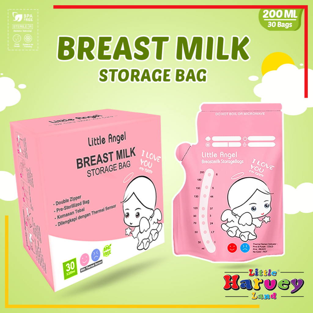 KANTONG ASI SUSU BAYI 120ml BABY BREAST MILK Storage Bag Sensor Thermal ASIP  30pcs