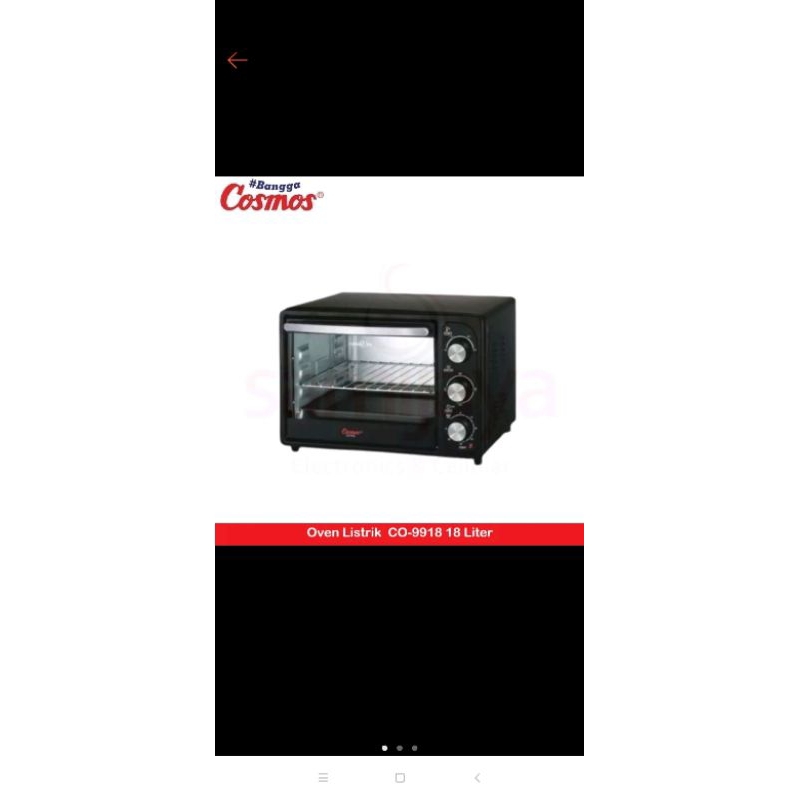 Microwave Oven Cosmos CO9918R electric oven 18L