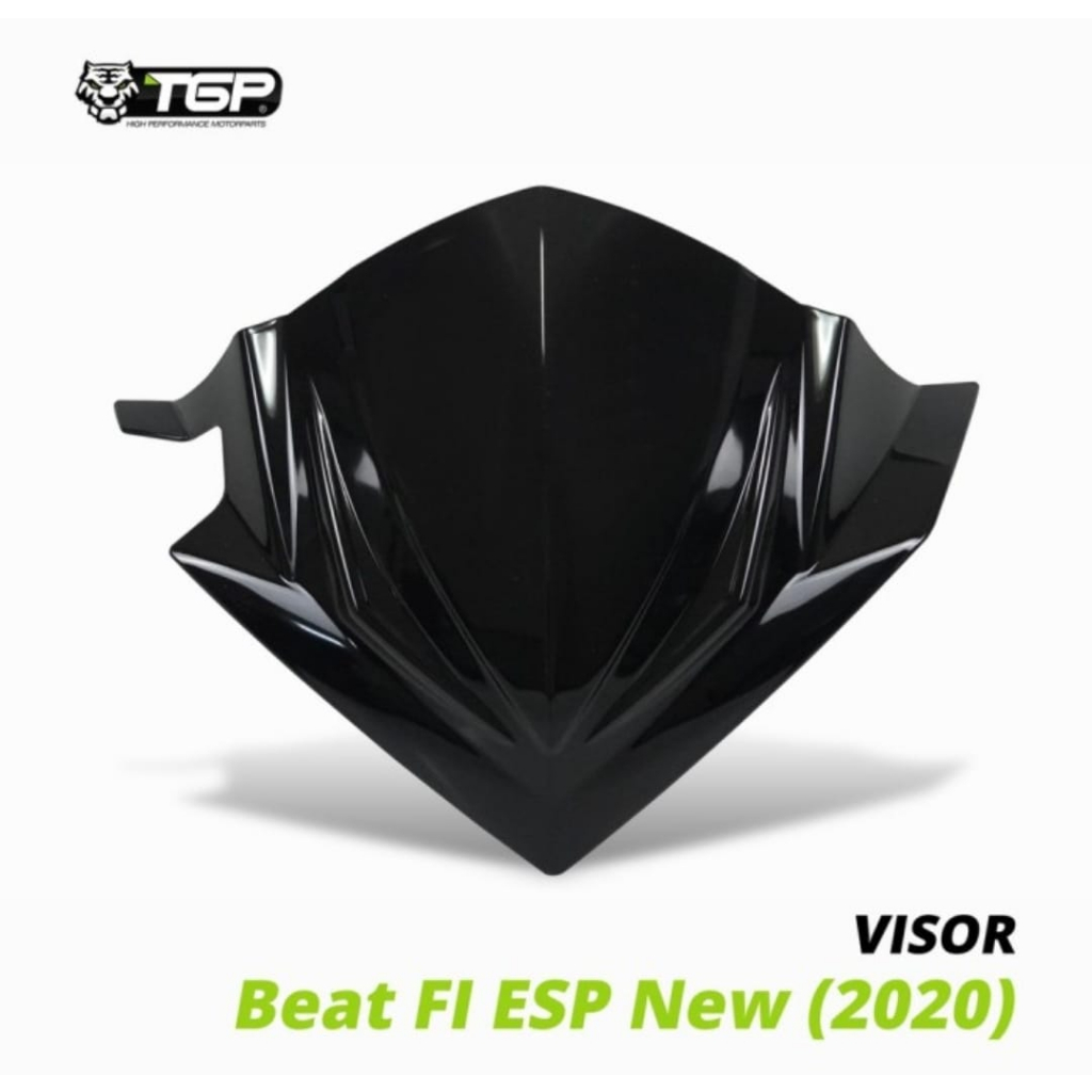 Windshield Visor Tgp Model Motor Honda Beat Deluxe Beat Street Led Tahun 2020-2022 Full Black