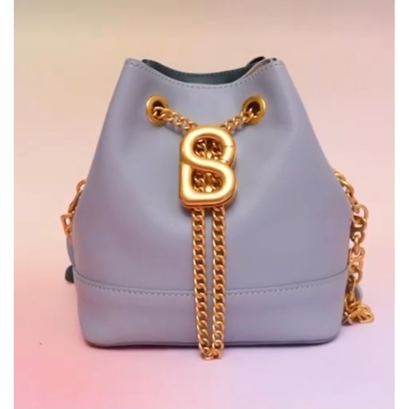 Buttonscarves Myra Bag Small in Dusty Blue