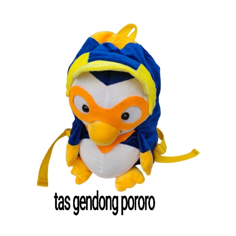 tas gendong anak pororo,tas sekolah,tas serut