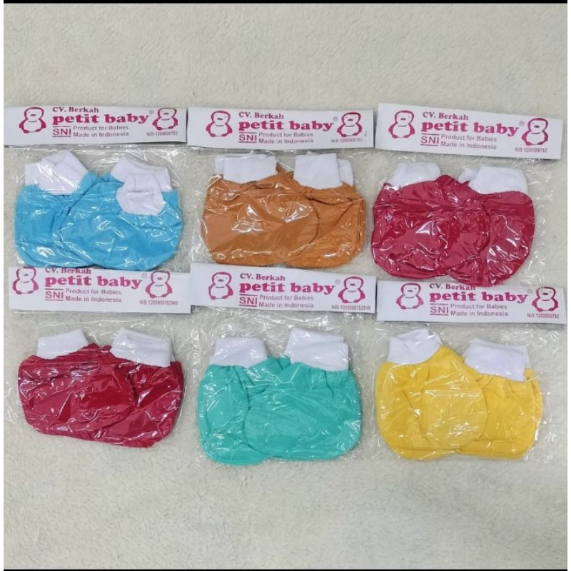 Sarung tangan kaki bayi/Newborn (6pcs)