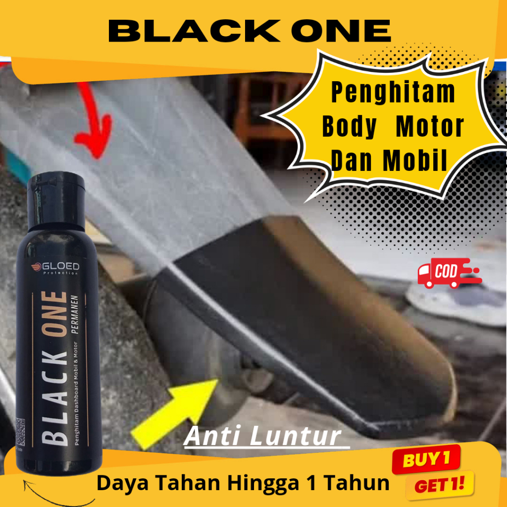 Black One Penghitam body motor dan mobil Permanen Super by Gloed