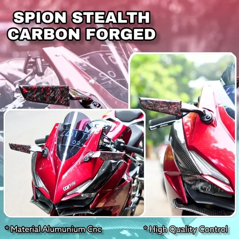 Spion Winglet CARBON KEVLAR Model Rizoma For ZX25/Ninja250Fi Dll