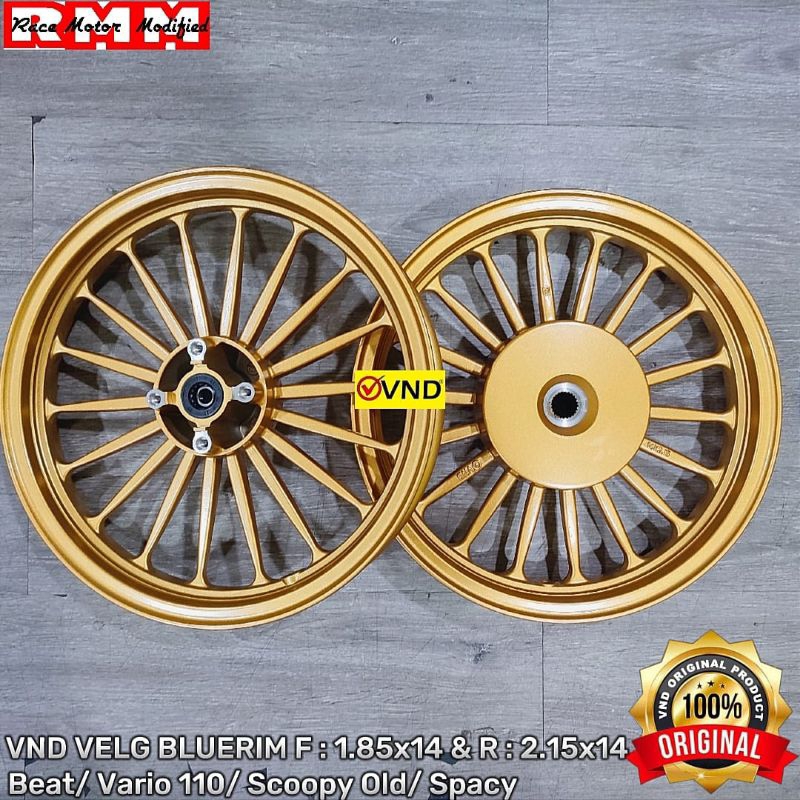 velg vnd bluerim 1.85x14&2.15x14 beat/scoopy/vario 125/vario 150