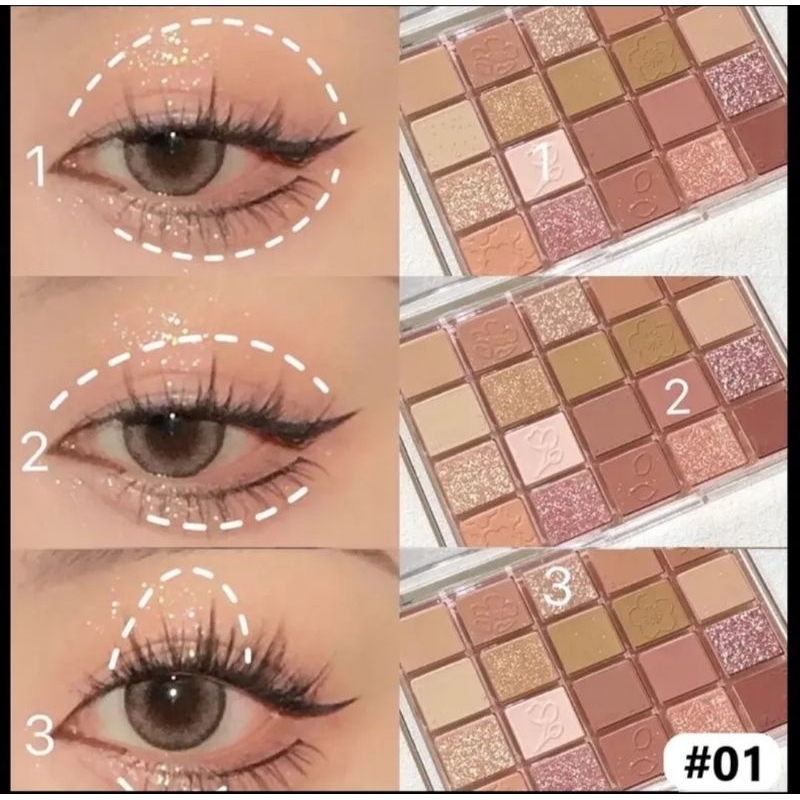 (COD) EYESHADOW PALLET ANYLADY MURAH - EYESHADOW DAN HIGHLIGHTER ANYLADY LAMEILA ORIGINAL Lameila Eyeshadow 20 Warna