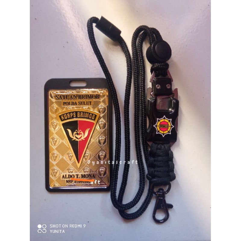 

CUSTOM ID CARD NAME TAG KTA POLRI LOGO BRIMOB TERBARU
