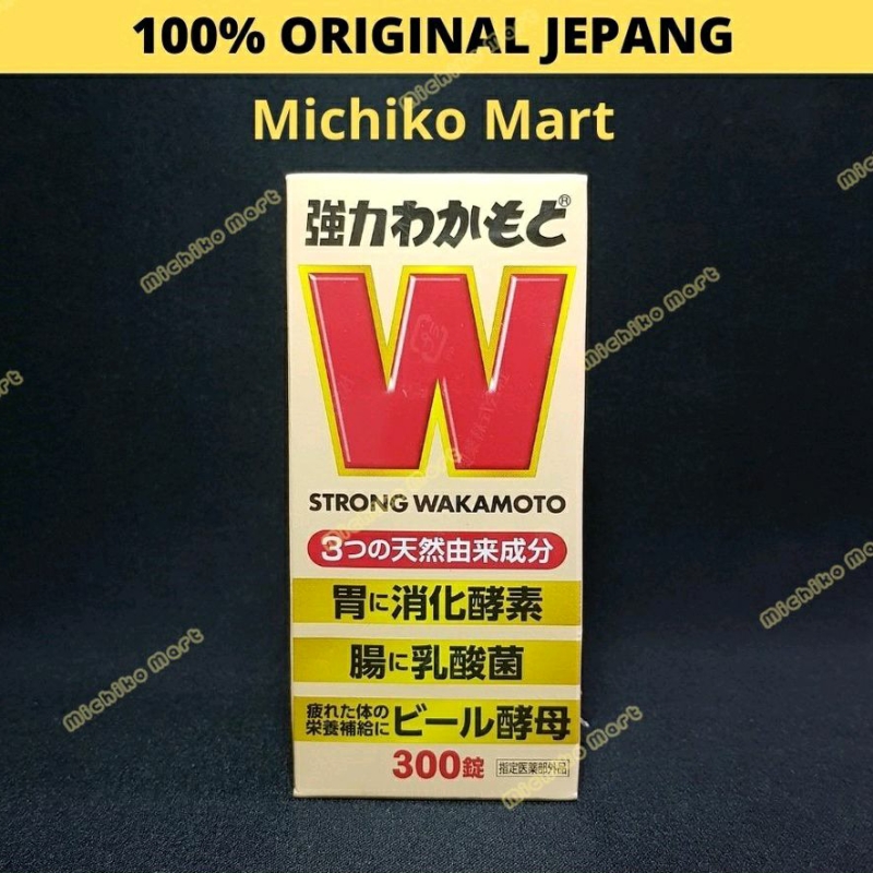 Strong Wakamoto 300 Pil Original Jepang Obat pencernaan maag usus