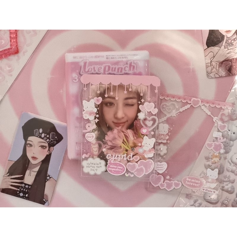 [BACA DESC] wts yunjin tulips photocard official antifragile frozen aquamarine lesserafim fearless u