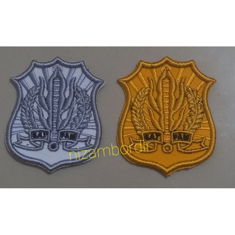 LOGO SATPAM BORDIR TIMBUL/KEWENANGAN SATPAM TIMBUL 3D