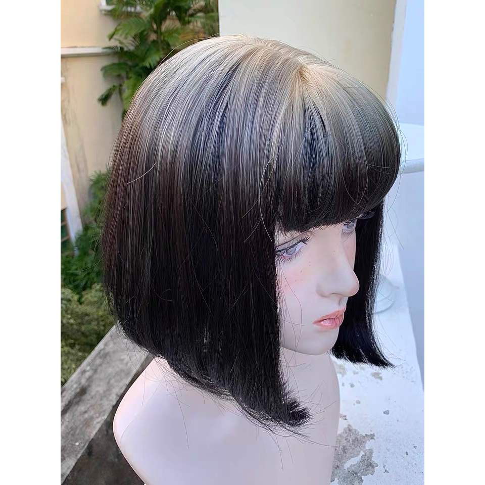 DX1219 full wig korean bobo ombre 30cm