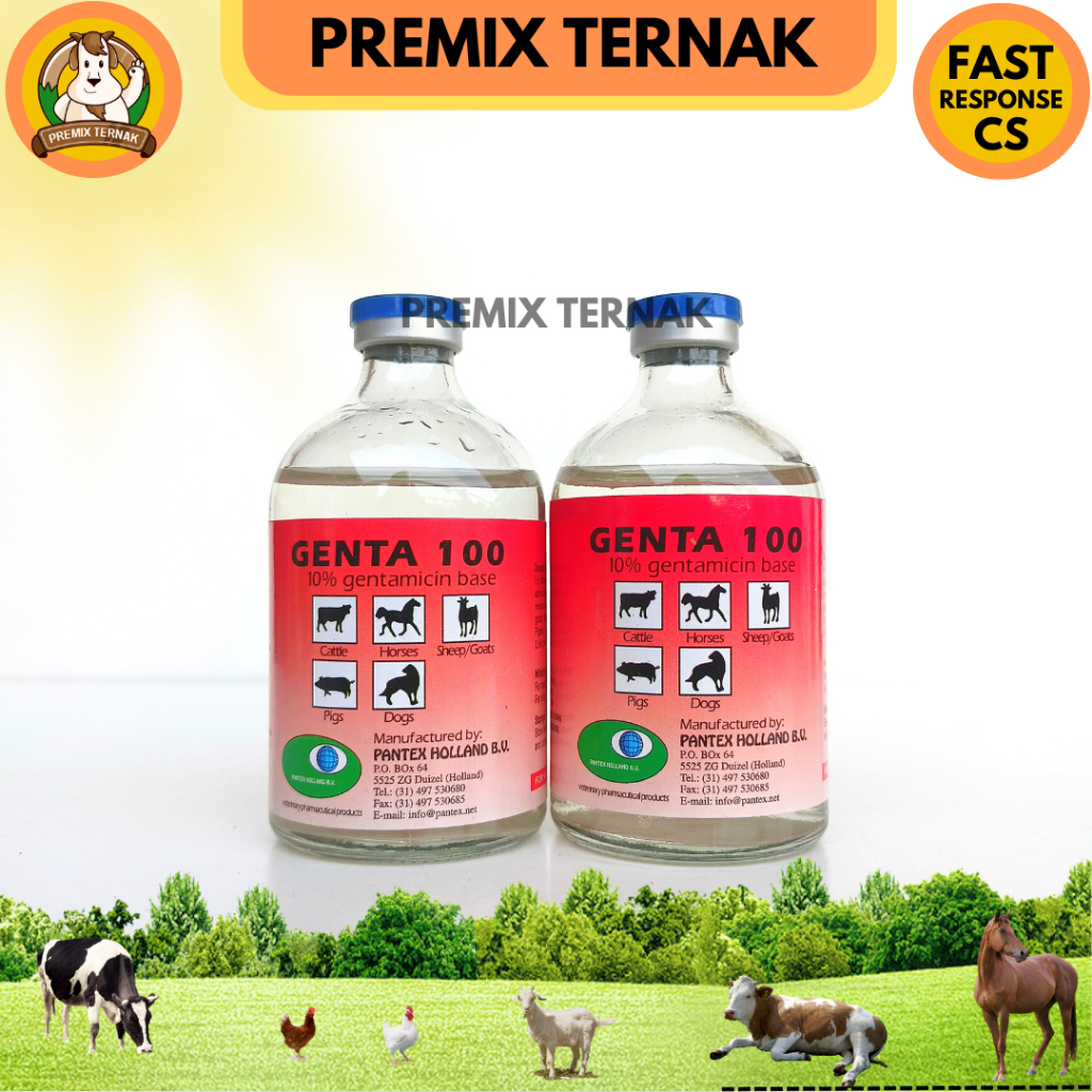 PANTEX GENTA 100ml - obat pernafasan, pencernaan, pekencingan hewan