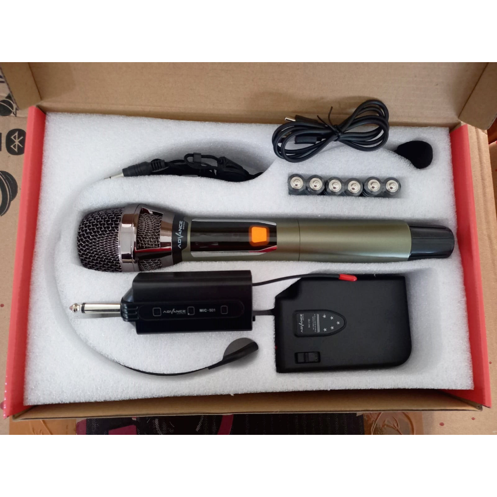 Microphone Mic Call Center Customer Service Karoke Mic Dancer Panggung Mic Clip On Advance MIC-501 | Advance Mic 501 Microphone Karaoke/mic karaoke suara jernih/mic/mik karaoke suara jernih | FMS