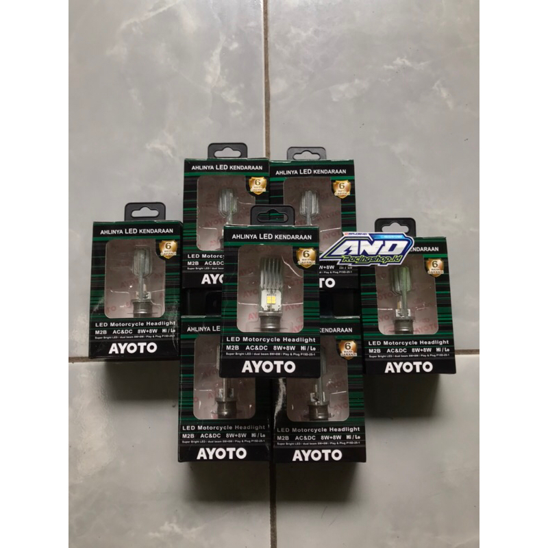 Lampu LED Ayoto 8W universal motor bebek & matic