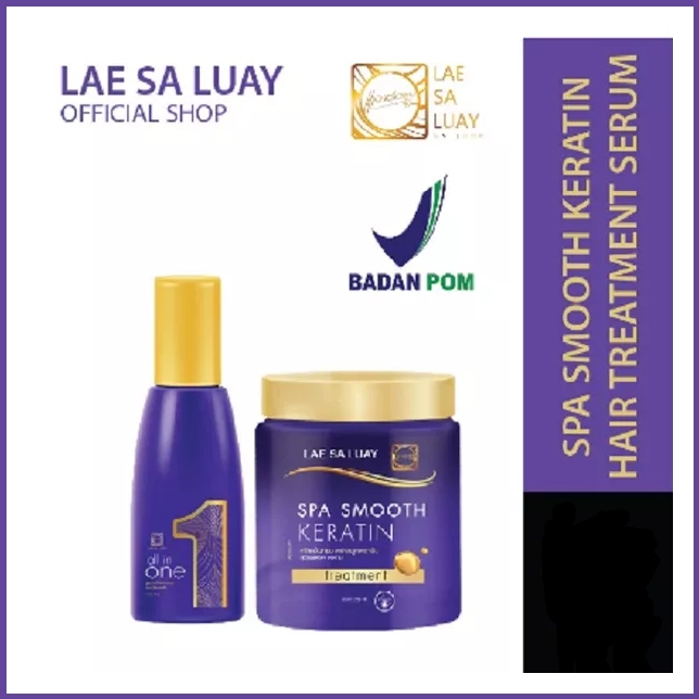 Lae Sa Luay Paket 2 In 1 Hair Perfection Serum Dan Masker Rambut Keratin / Masker Rambut / Perawatan