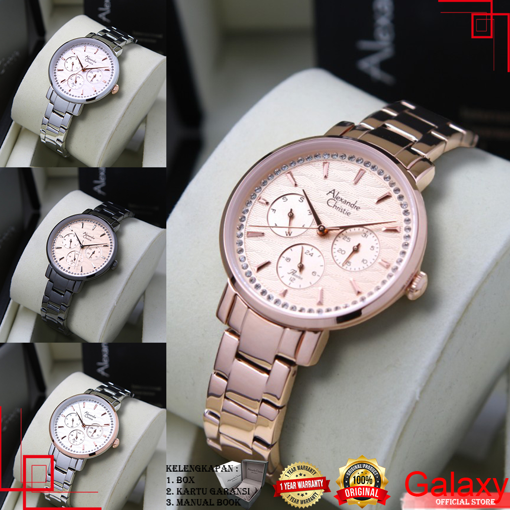 ALEXANDRE CHRISTIE JAM TANGAN WANITA JAM TANGAN ORIGINAL JAM TANGAN TERBARU JAM ALEXANDRE CHRISTIE J