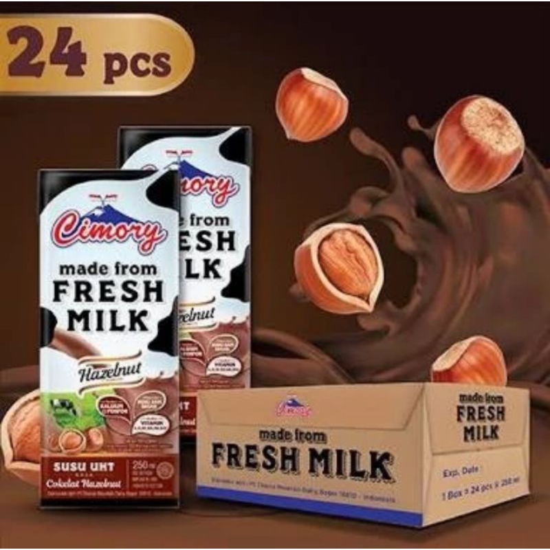 

Cimory Fresh Milk Susu Uht 250ml Hazelnut