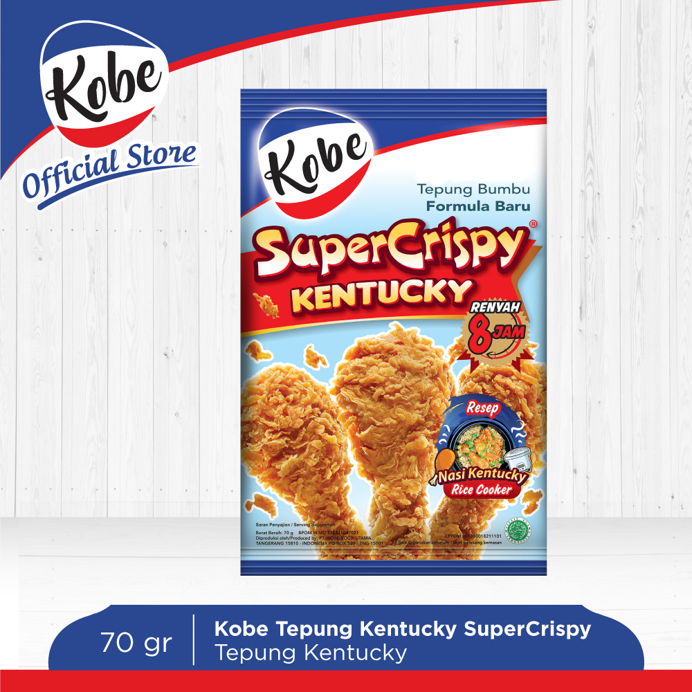 

1 Renceng Tepung Kobe Super Crispy Kentucky isi 10 Sachet x 70 Gr