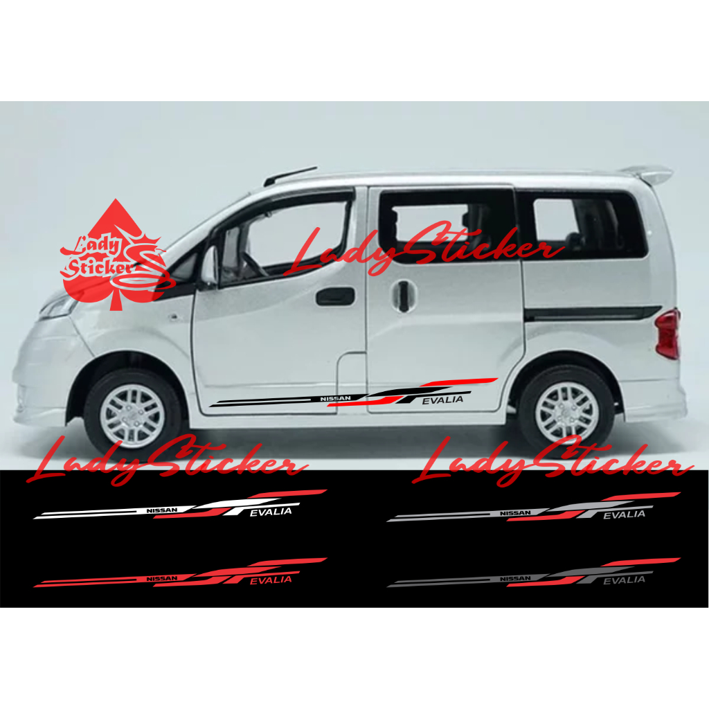 (LADY) CUTTING STICKER MOBIL EVALIA STIKER STICKER LIAT MOBIL NISSAN EVALIA TERBARU