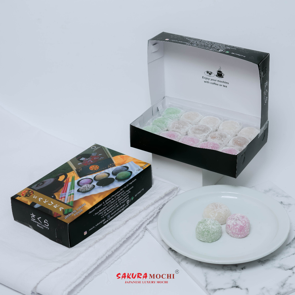 Paket Hemat Isi 15 Mochi - Mochi Sakura - Sakura Mochi - Mochi sakura jogja- mochi mix