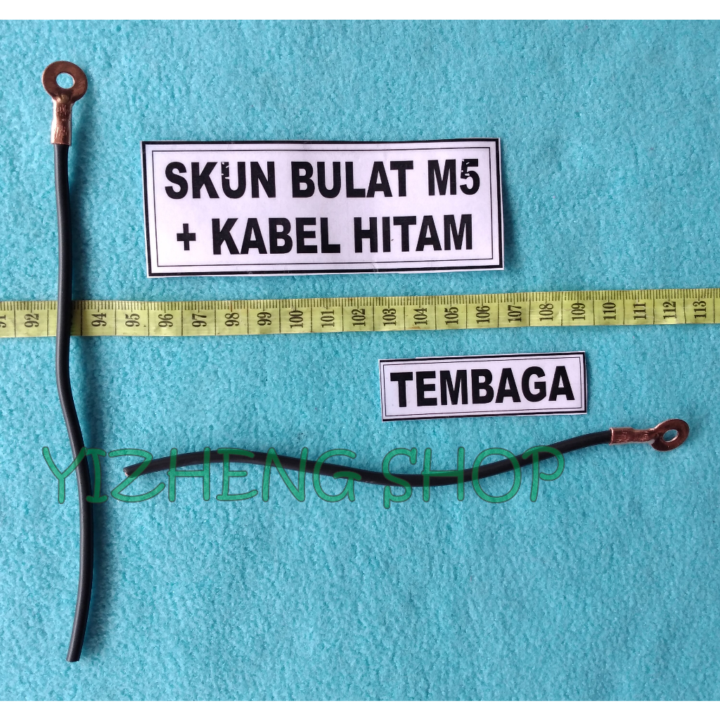 SKUN BULAT M5 TEMBAGA + KABEL 2,5MM² HITAM