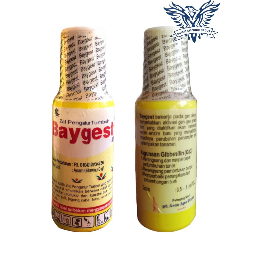 BAYGEST ZPT 40SL 15ML Asam Giberelat 40 g/l Zat Pengatur Tumbuh Mempercepat Pertumbuhan Tunas Buah dan Biji Tanaman Padi Anggur dll