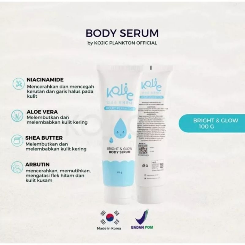 READY! BODY SERUM KOJIC PLANKTON 100GR BPOM BODY LOTION SERUM KOJIC