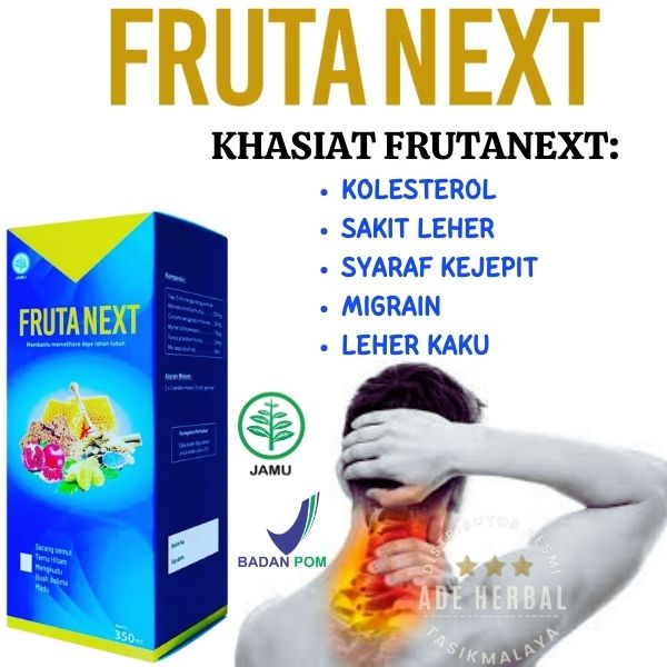 FRUTANEXT Obat Syaraf Kejepit Obat Leher Tegang Obat Sakit Kepala Bagian Belakang Leher FRUTA NEXT