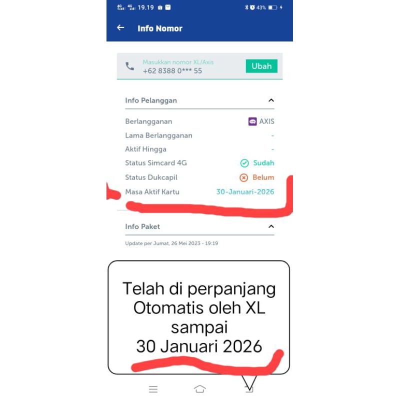 PERDANA AXIS 11 DiGiT CANTIK