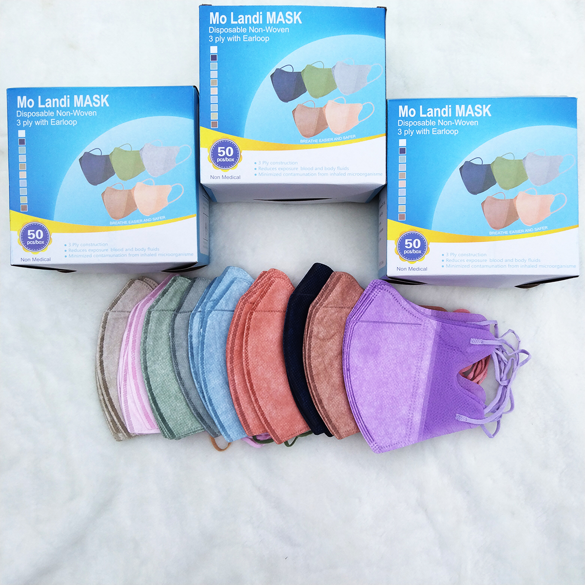 MASKER DUCKBILL WARNA WARNI 3 PLY MASKER DUCKBILL WARNA WARNI PAKET TERMURAH 3 BOX ISI 150 PCS MASKER DUCKBILL EARLOOP PAKET USAHA BISA UNTUK DIJUAL KEMBALI HARGA PABRIK