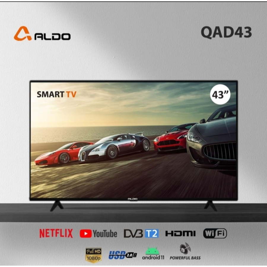SMART TV ANDROID 43" ALDO QAD43 - RESMI