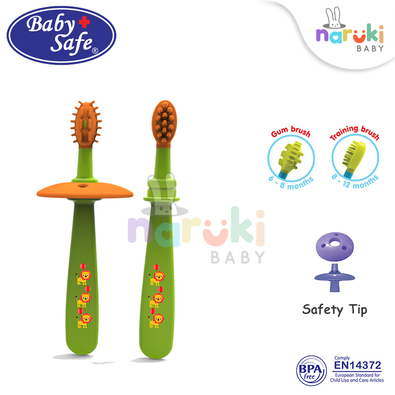 Baby Safe Gum Massage &amp; Tooth Brush TB003 Sikat Gigi Bayi