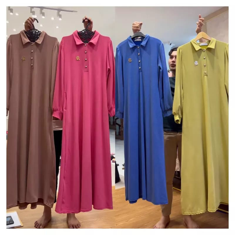 GAMIS KAOS POLOS SHELLA ORI BY SHELLA SAUKIA