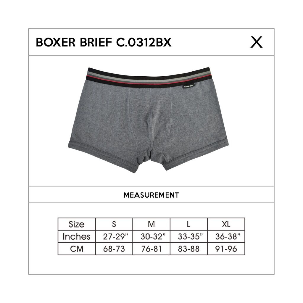 (1 BOX ISI 3) Celana Dalam BOXER Pria CHAMPIRO / Underwear / CD Dalaman Laki Laki C.0312-BX