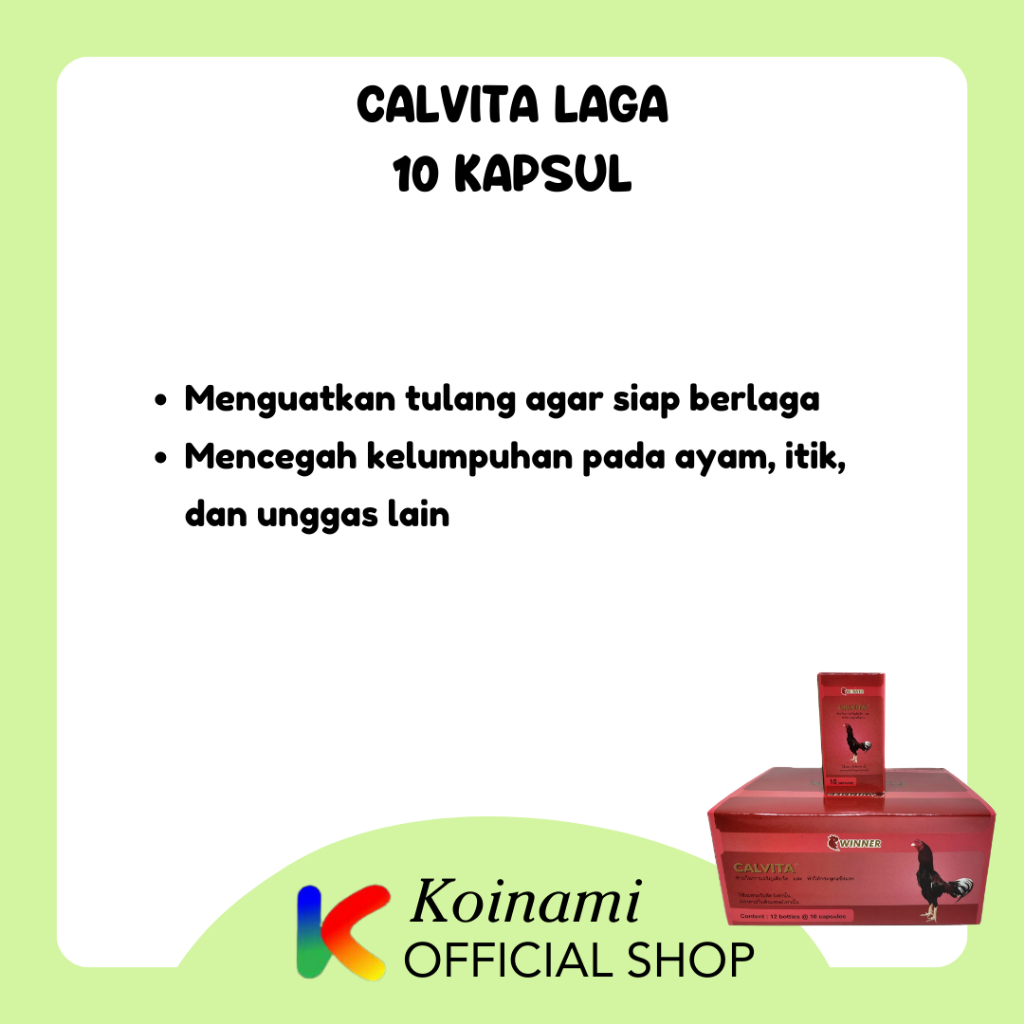 Calvita Laga 10 Kapsul / Vitamin Tulang / Medion