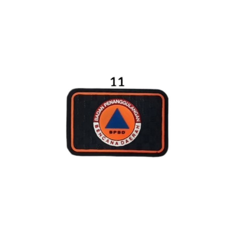 Emblem Patch Karet Logo BPBD, BASARNAS, Potensi Sar, Search And Rescue, RESCUE Logo DAMKAR, TRC Tim Reaksi Cepat, Velcro Prepet