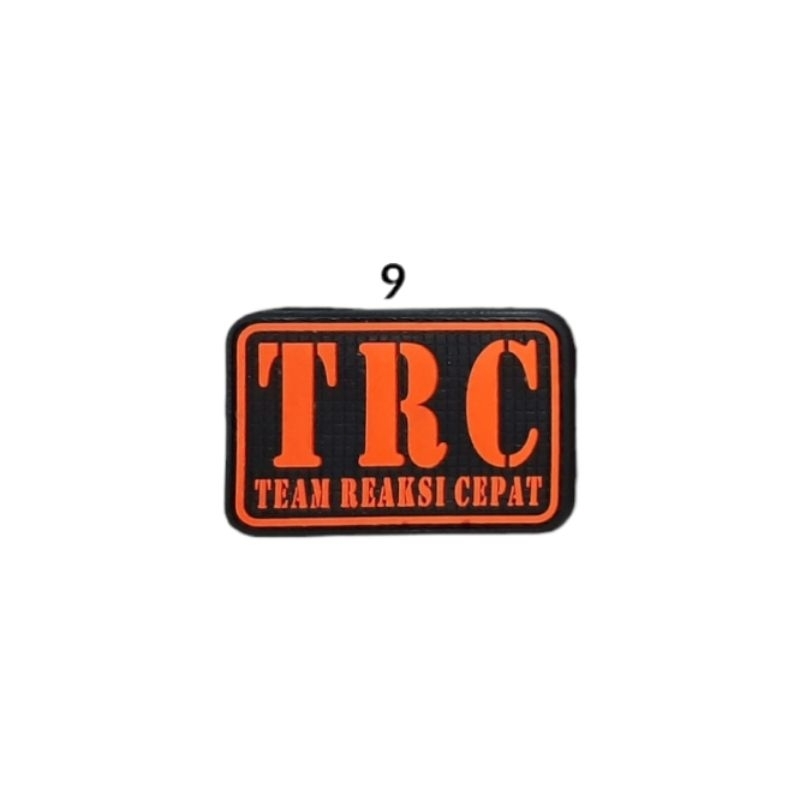 Emblem Patch Karet Logo BPBD, BASARNAS, Potensi Sar, Search And Rescue, RESCUE Logo DAMKAR, TRC Tim Reaksi Cepat, Velcro Prepet