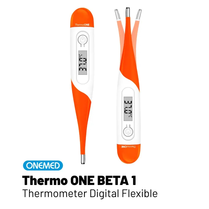 ONEMED Thermo ONE ALPHA 1 atau ALPHA 2 atau ALPHA 3 atau BETA 1 Digital Clinical THERMOMETER - One Med Termometer - Waterproof Ujung Lentur ( ALPHA 3 )