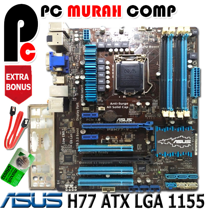 Motherboard H77 Intel Socket 1155 P8H77-V Asus