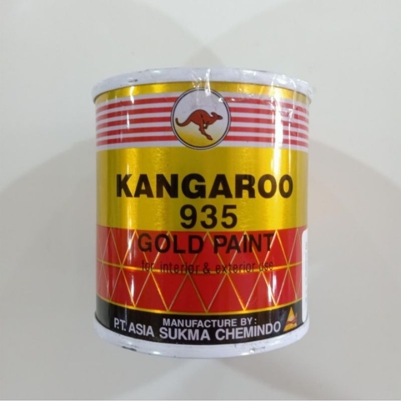 

Gold paint kangaroo 935/cat emas 100ml/cat teralis/cat minyak/cat pagar emas