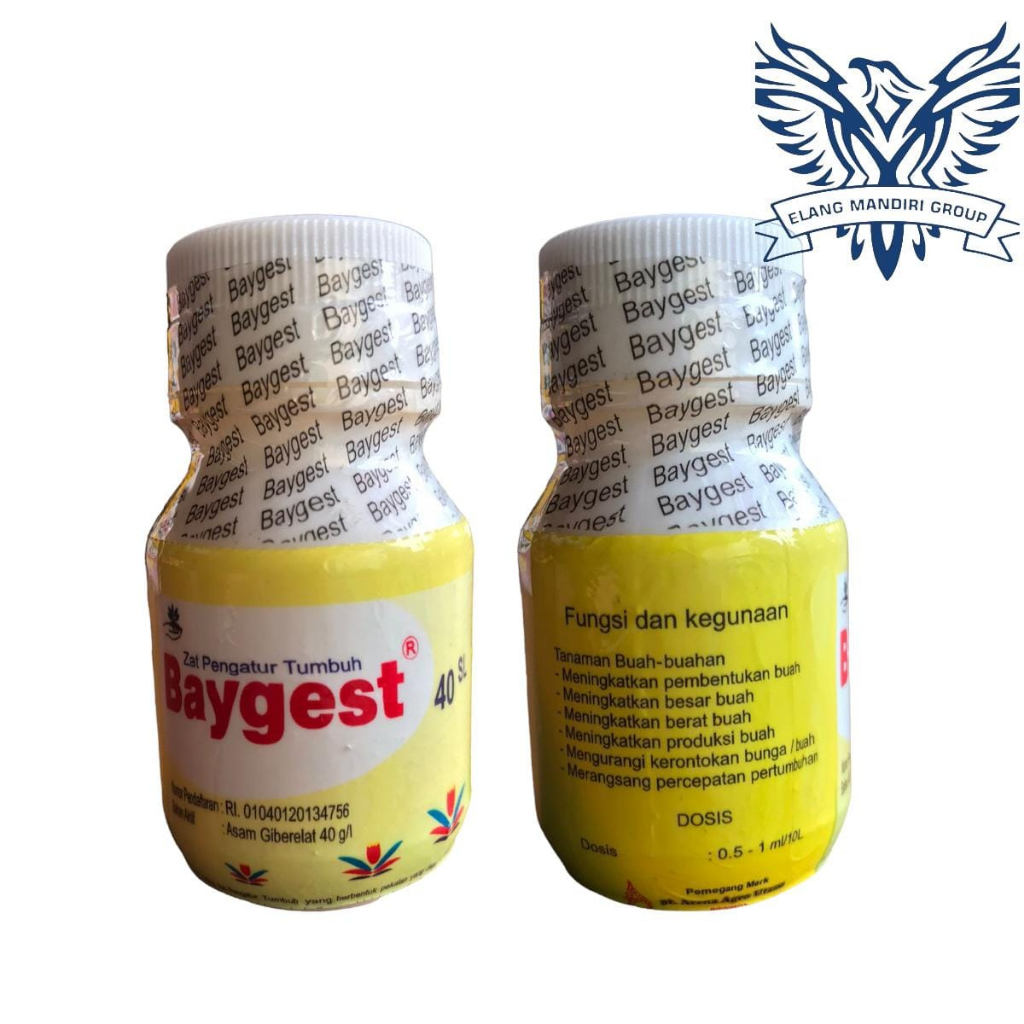 BAYGEST ZPT 40SL 35ML Asam Giberelat 40 g/l Zat Pengatur Tumbuh Mempercepat Pertumbuhan Tunas Buah dan Biji Tanaman Padi Anggur dll