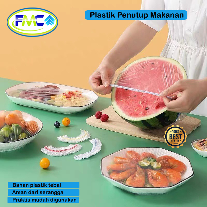 Plastik Penutup Makanan Wrap Karet Pembungkus Transparan Buah Sayur Aman Anti Serangga