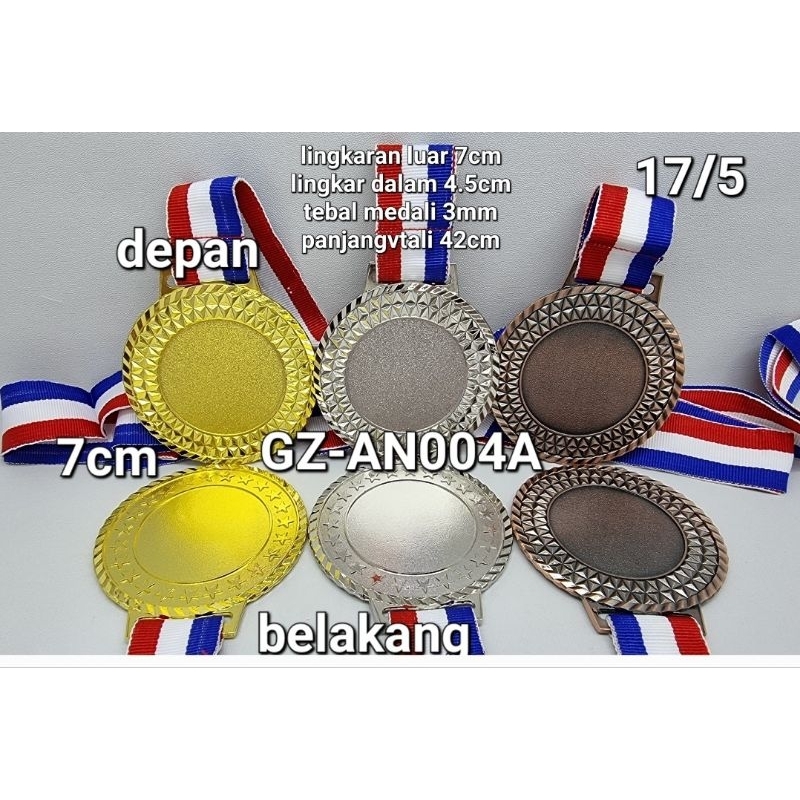 MEDALI SET ( 3PCS ) GOLD, SILVER DAN BRONZE