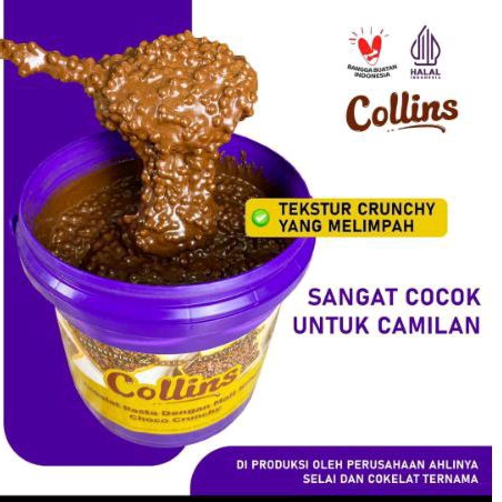 Collins Choco Crunchy 1kg / Selei collins coklat crunchy 1kg BARU