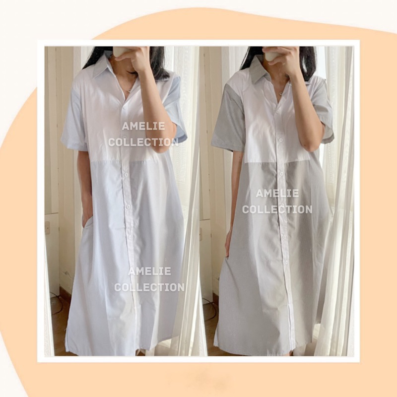 BECCA DRESS - midi dress bumil busui friendly