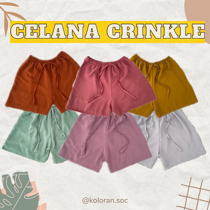 CELANA KOLOR BAHAN CRIKLE