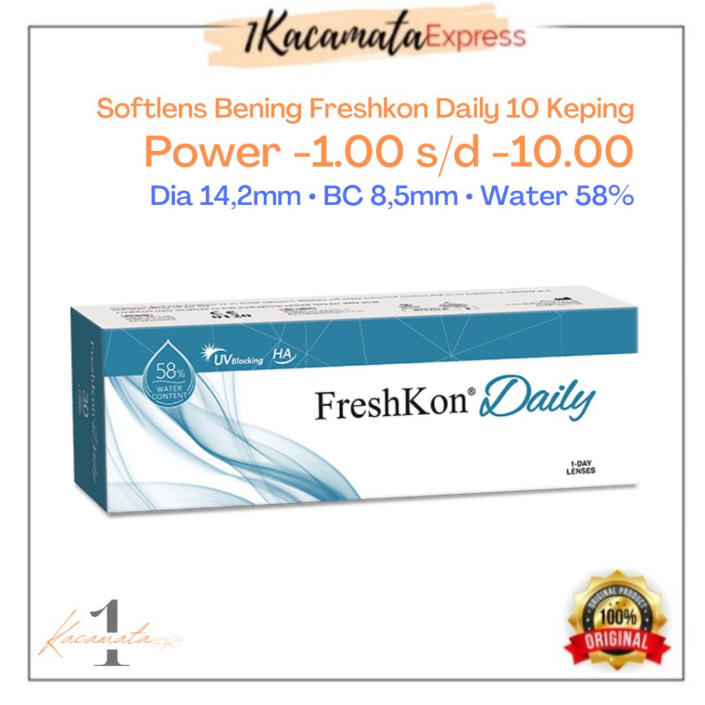 SOFTLENS FRESHKON CLEAR DAILY 10 KEPING SOFTLENS BENING HARIAN