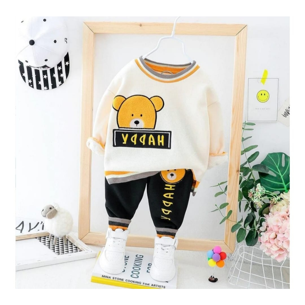 Setelan Baju Sweater Musim Dingin Anak-anak Setelan Bebyterry anak Laki-laki Dan Anak Perempuan Umur 1-5 Tahun