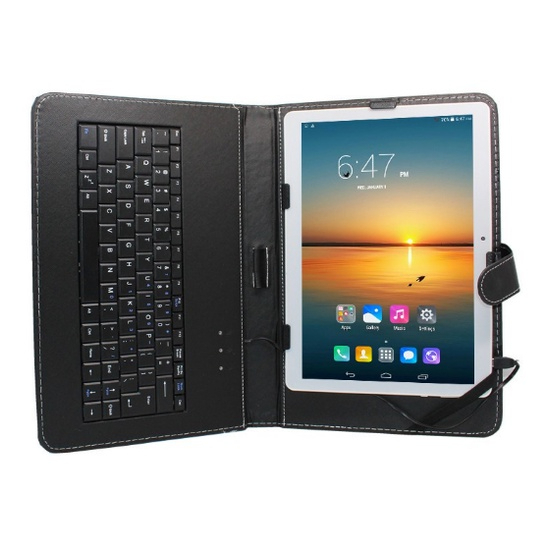 Tablet 8 Inch /10,1 inci atau lebih Universal Keyboard Case for Tablet PC Wire Micro Type-C 8inch/10,1 inci atau lebih Universal Keyboard Case for