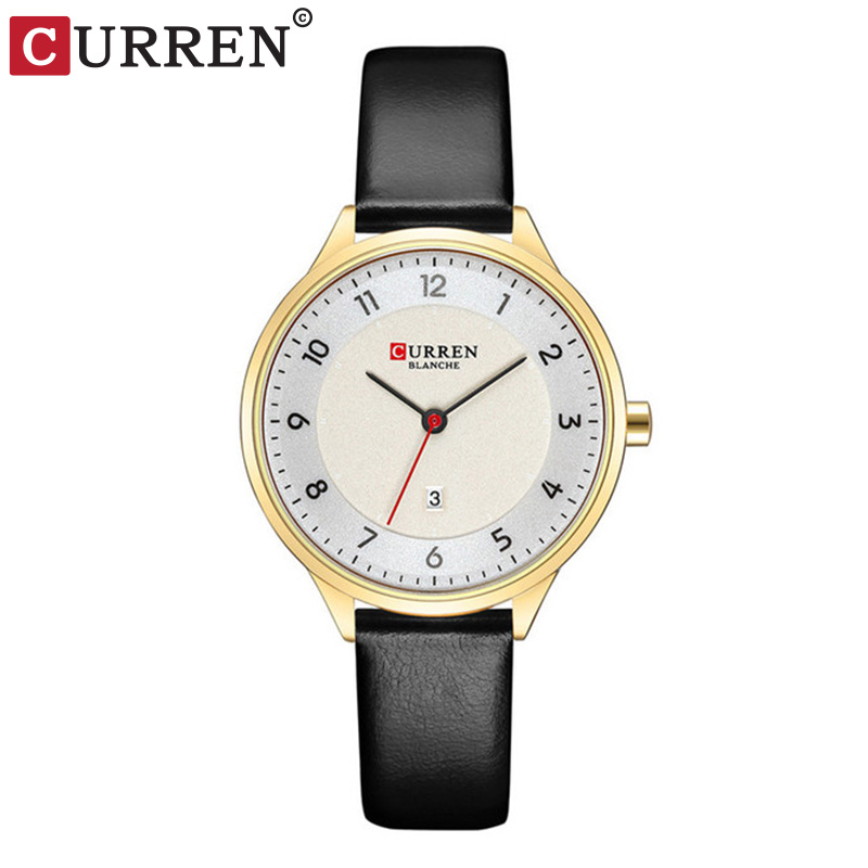 CURREN 9035 Jam Tangan Wanita Analog Tali Kulit WK-SBY